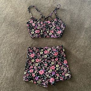 Floral print workout set | Forever 21